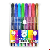 خودکار رنگی سفیر مدل الوند بسته 8 عددی