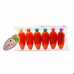 ماژیک علامت گذار طرح هویج مجموعه 6 عددی