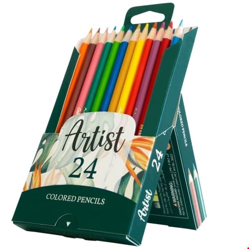مداد رنگی 24 رنگ آریا مدل آرتیست