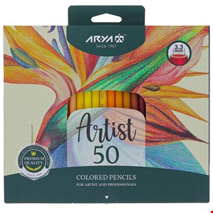 مداد رنگی 50 رنگ آریا مدل آرتیست