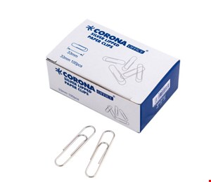 گیره کاغذ 33mm کرونا بسته 100 عددی